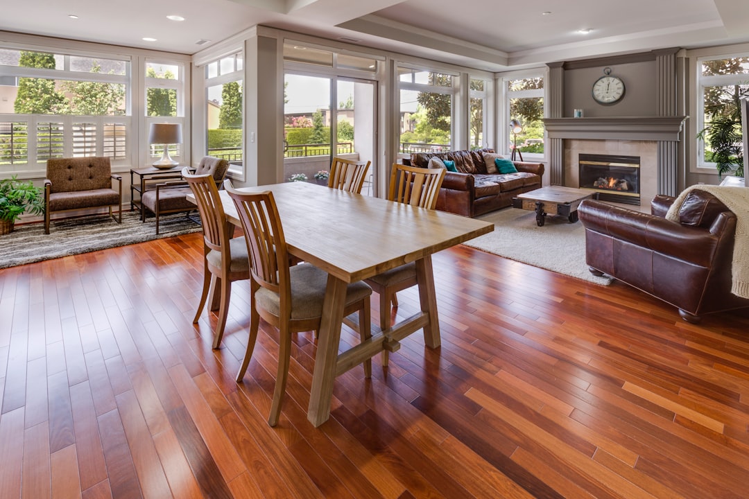 clean shiny hardwood floor