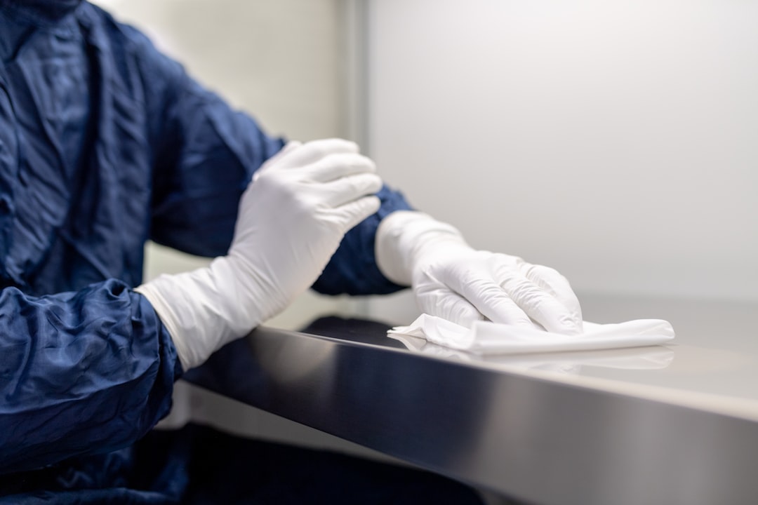 cleaning safety warning gloves