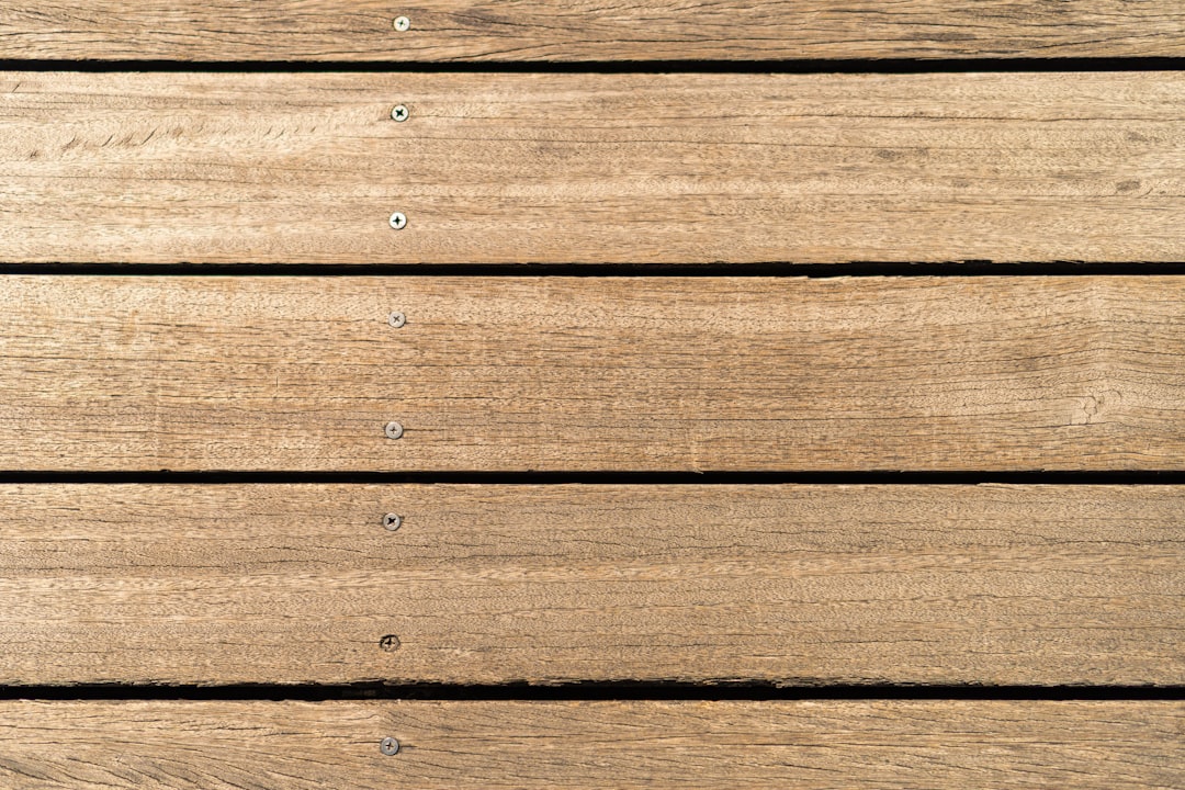 Wooden deck cleaning